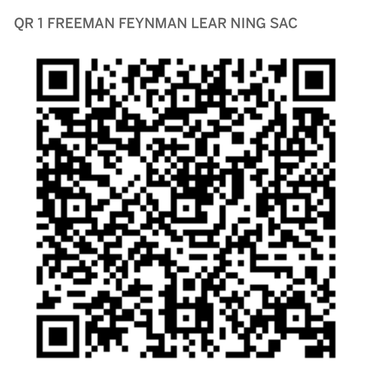 QR Freeman Feynman